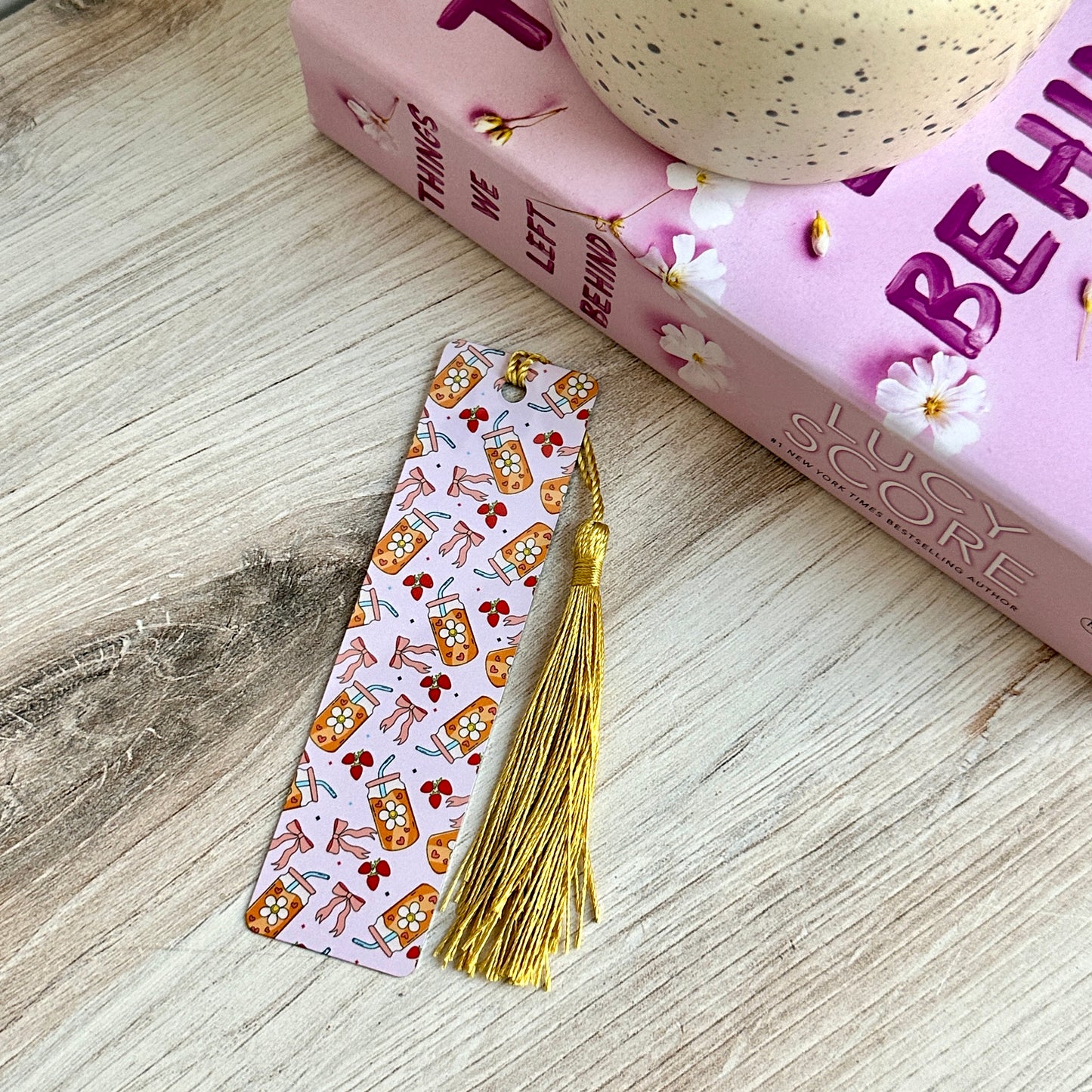 Iced Coffee Coquette Metal Bookmark