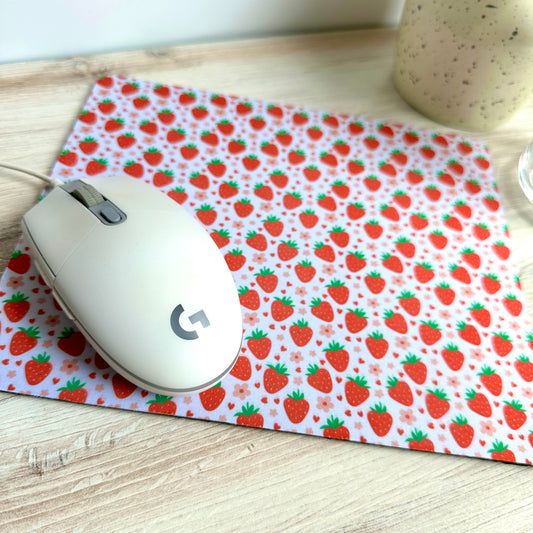 Strawberries & Flowers Mousepad