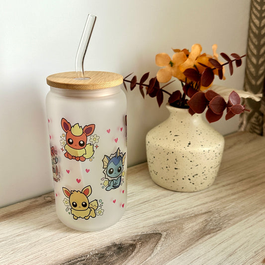 Eeveelutions Glass Cup