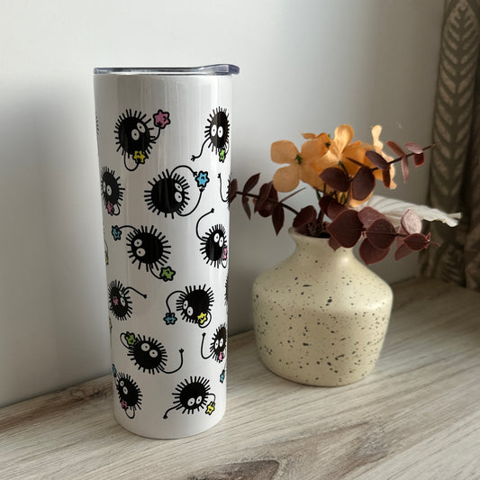 Soot Sprites Anime Metal Tumbler