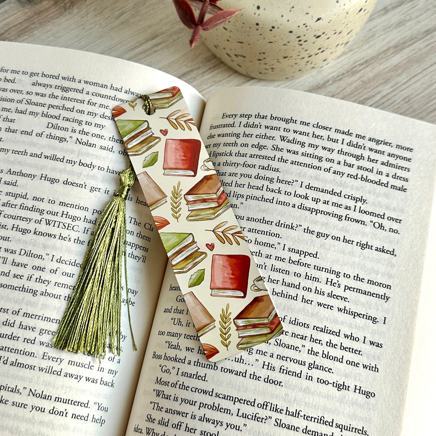 Sepia Books Metal Bookmark