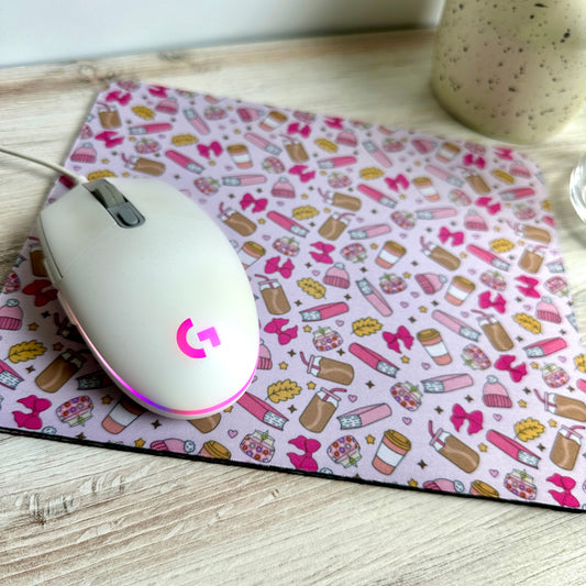 Cozy Fall Candles Mousepad