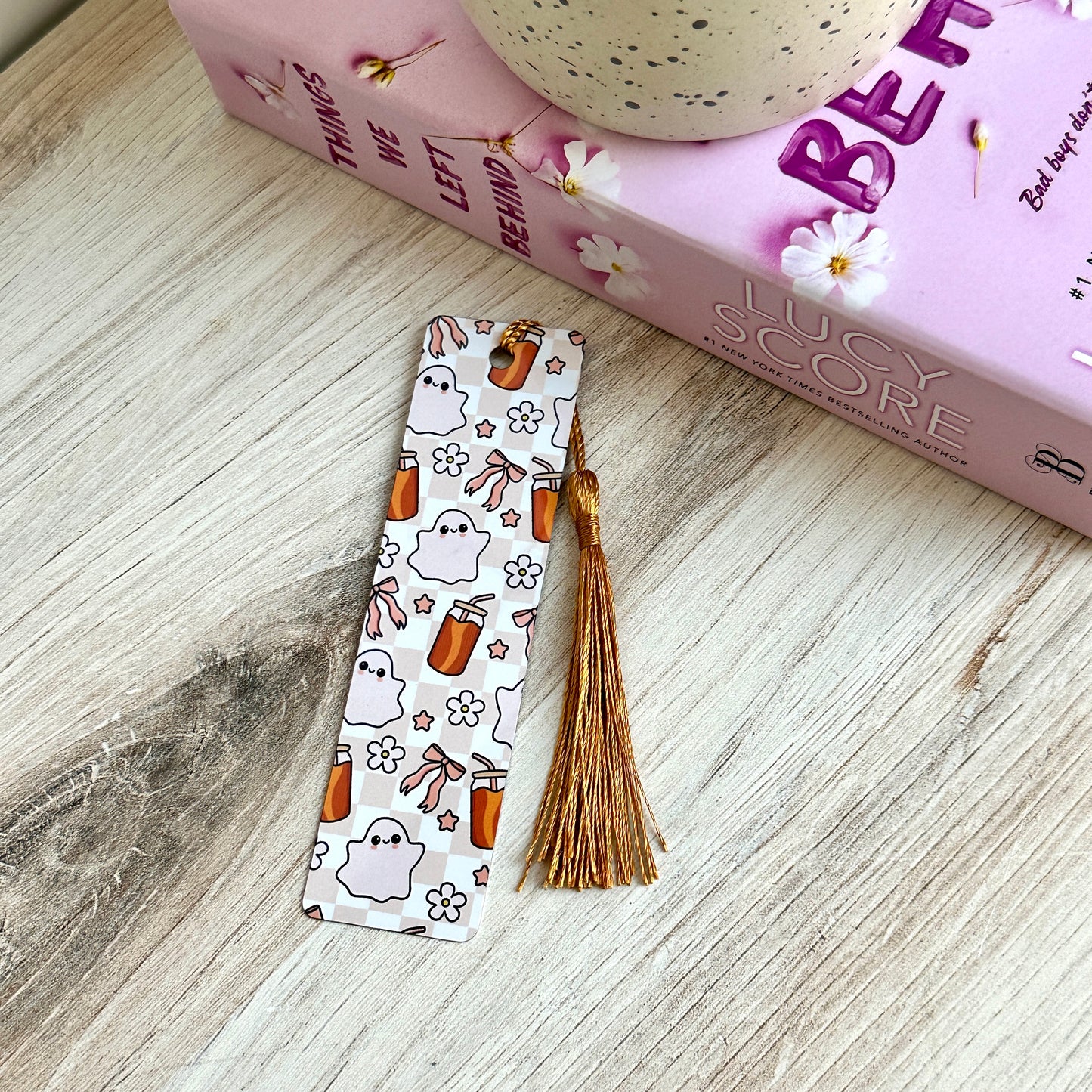 Ghosties & Iced Coffee Metal Bookmark