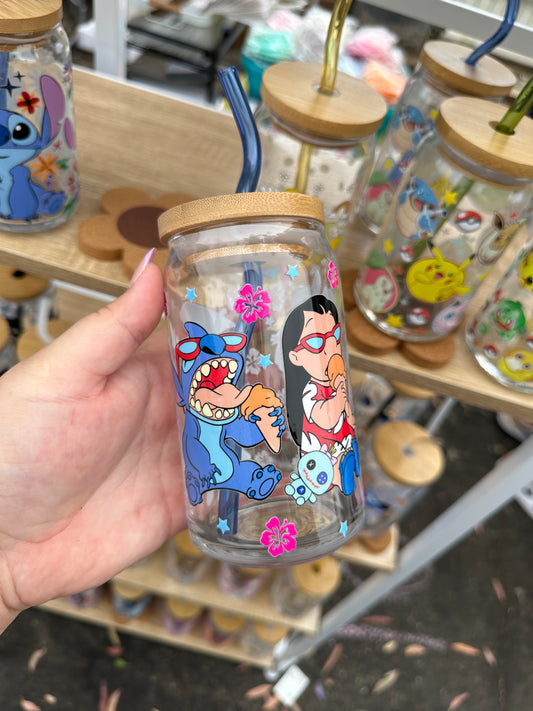 Lilo and Stitch Ice Cream Glass Cup