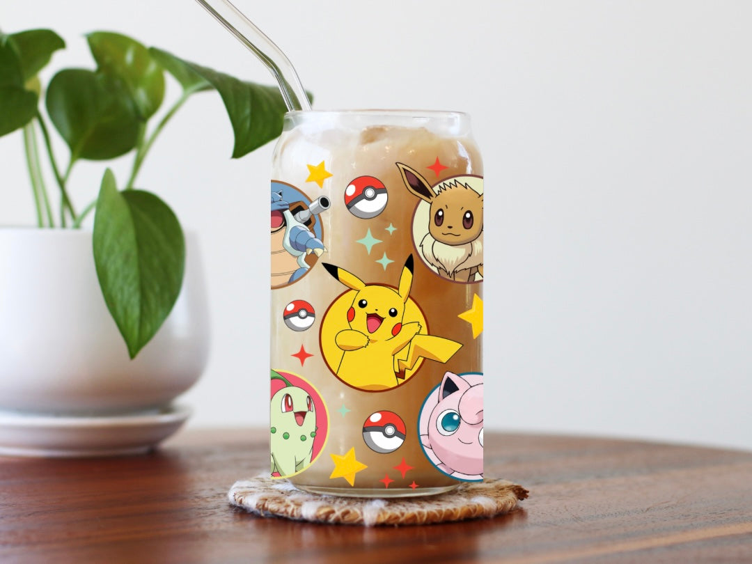 Poke rounds Glass Cup