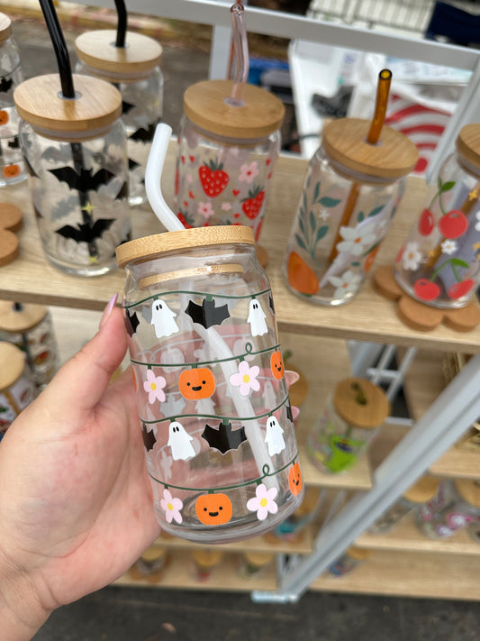 Spooky Stringlights Glass Cup